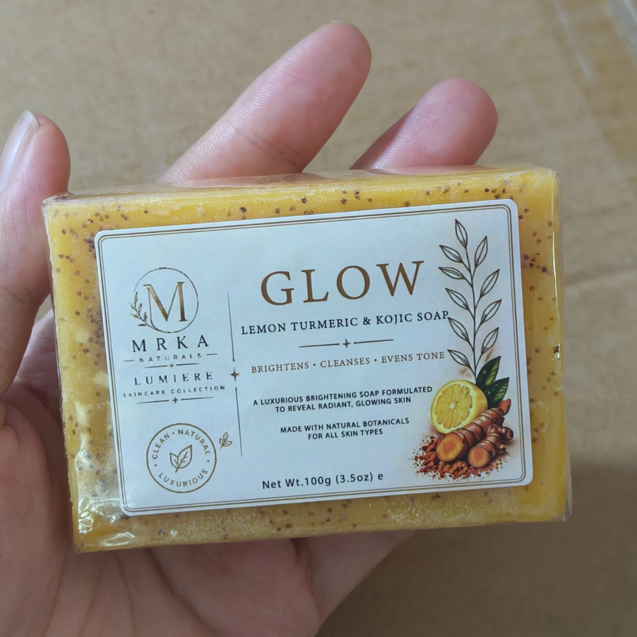 Glow Lemon Turmeric & Kojic Soap