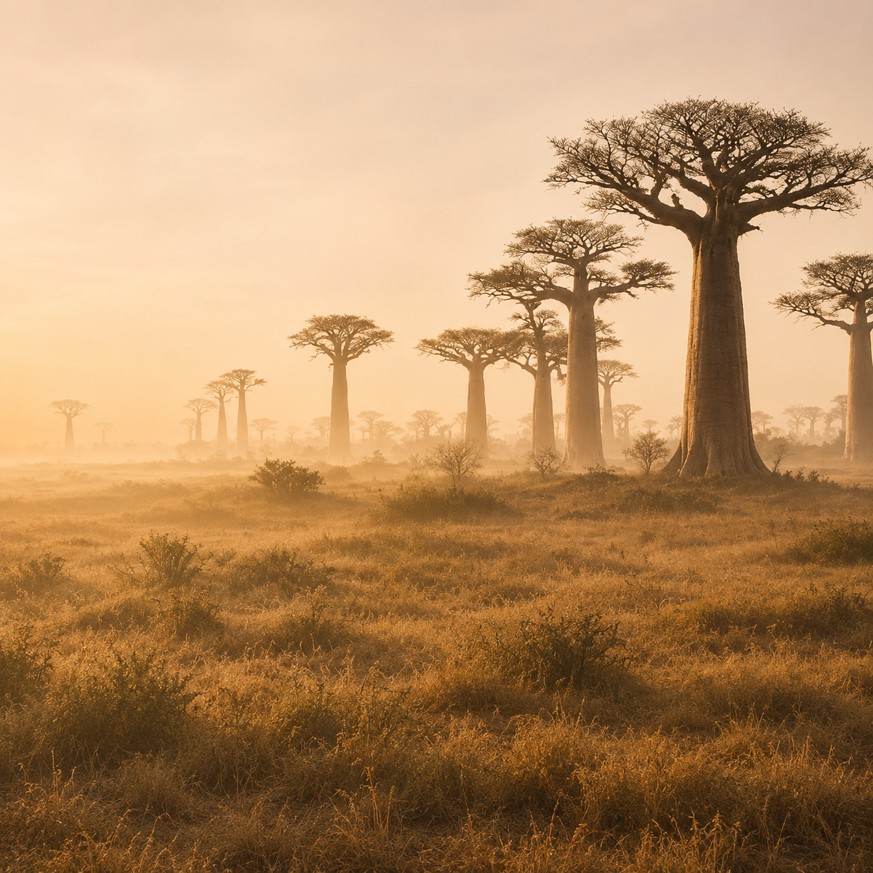 Baobab trees in Senegal